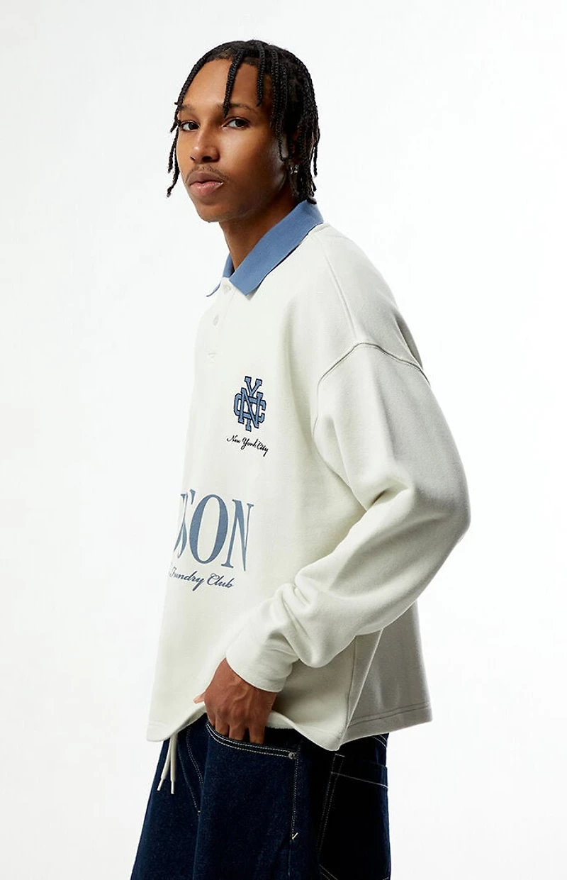 Pacsun Hudson Long Sleeve Rugby Polo Shirt