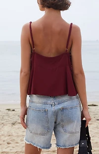 John Galt Burgundy Tiffany Tank Top