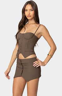 Edikted Ellis Buttoned Up Corset