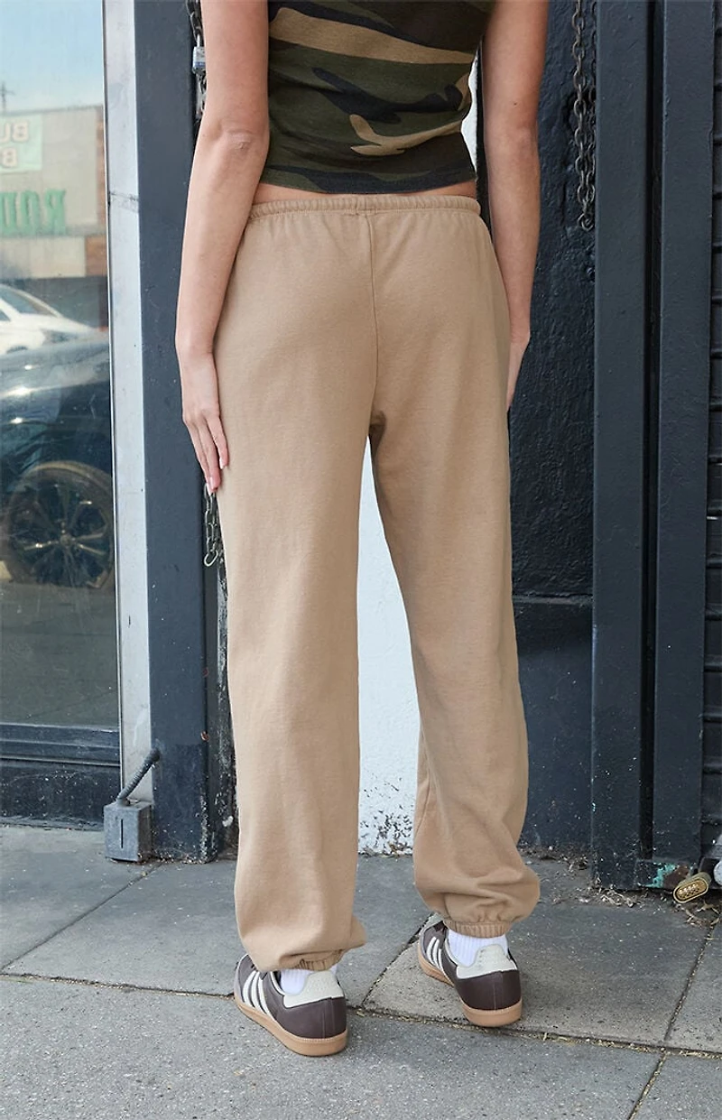 John Galt Light Brown Rosa Tie Sweatpants