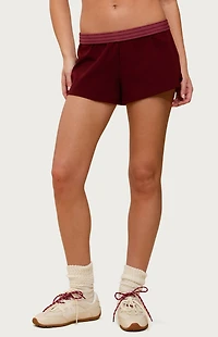Edikted Noemi Stripey Fold-Over Shorts