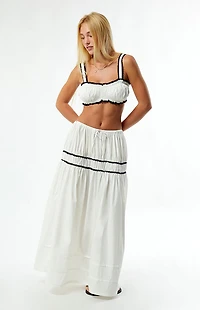 WEWOREWHAT Ruched Crop Top