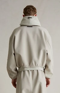 Fear of God ESSENTIALS Timber Bonded Canvas Zip Up Jacket