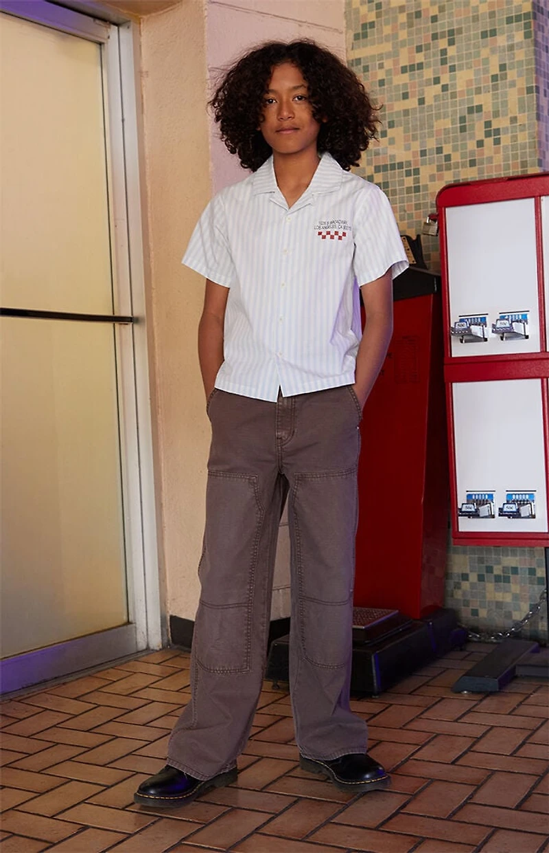 Pacsun Kids Brown Baggy Carpenter Jeans