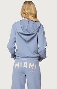 Edikted Miami Babe Zip Up Hoodie