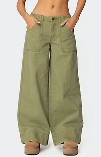 Edikted Vivienne Twill Baggy Pants