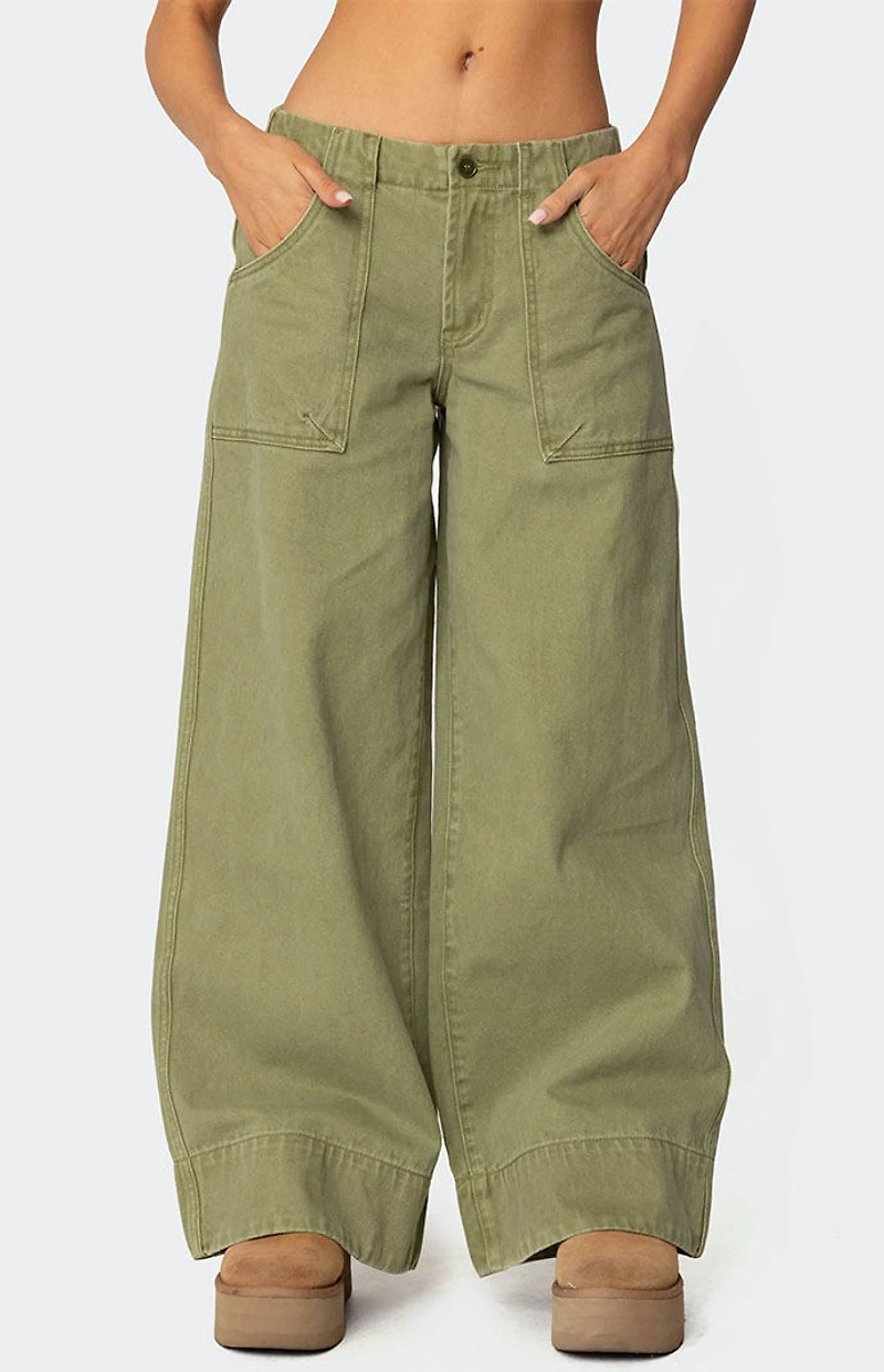Edikted Vivienne Twill Baggy Pants