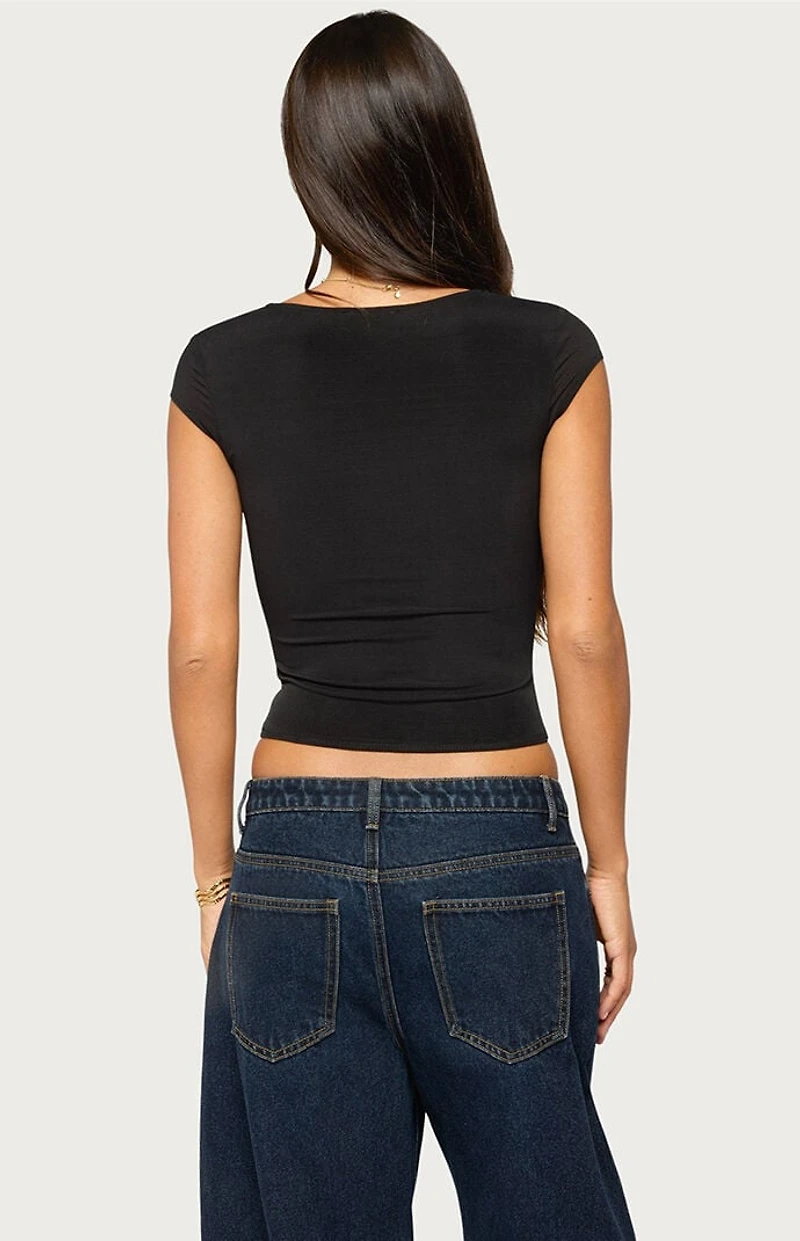 Edikted Airlie Mesh Corset Top