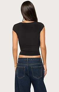 Edikted Airlie Mesh Corset Top