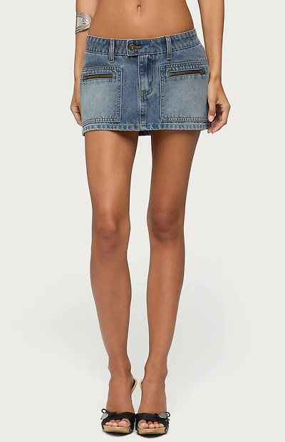 Edikted Verena Zip Pocket Micro Skort