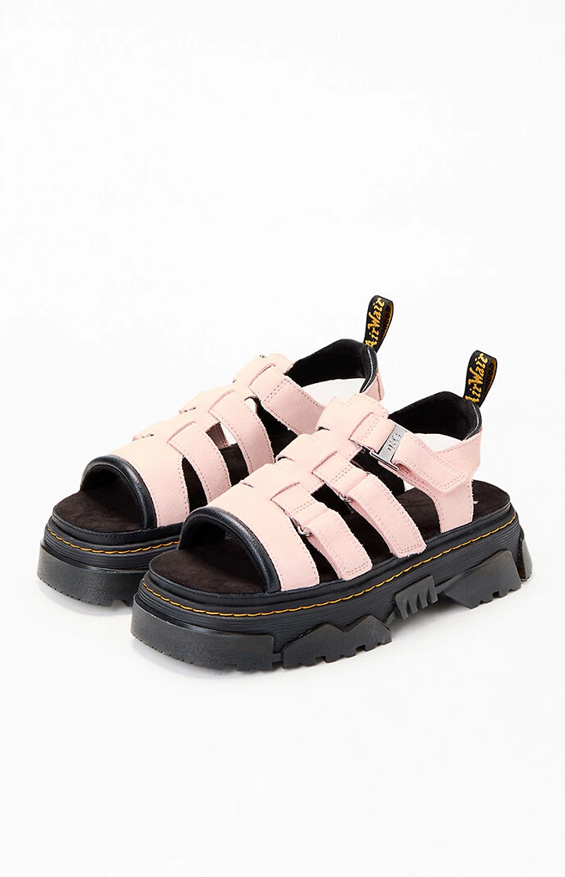 Dr Martens Women's Pink Mattison Kit 3 Strap Sandals