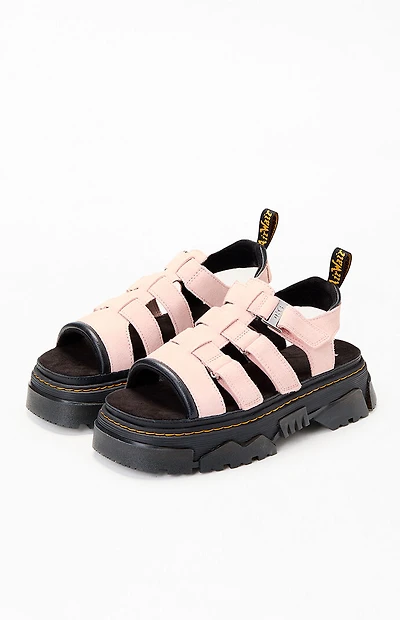 Dr Martens Women's Pink Mattison Kit 3 Strap Sandals