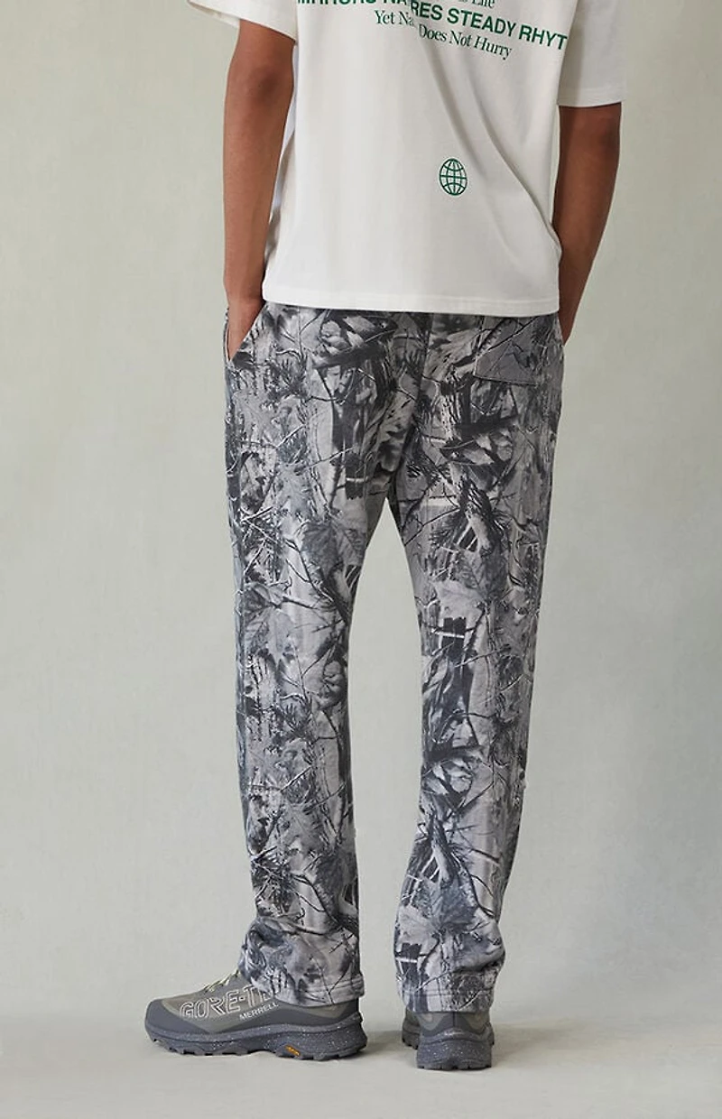 Pacsun Gray Camo Straight Leg Sweatpants