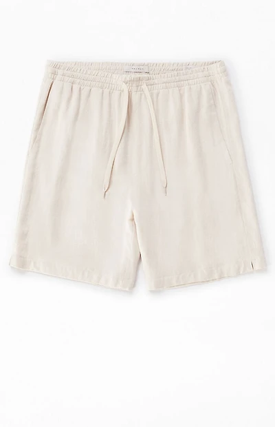 Pacsun Cream Russel Linen Volley Shorts