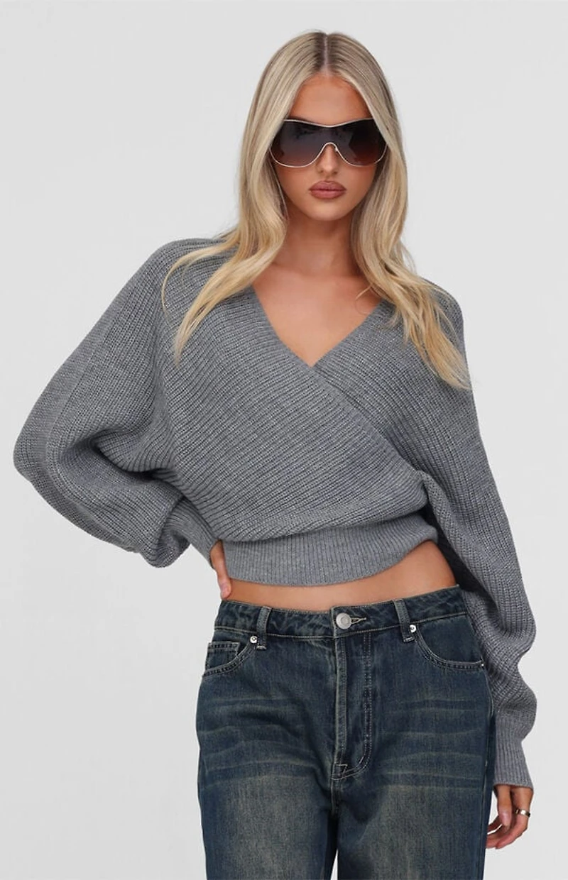 Tiger Mist Raven Surplice Sweater