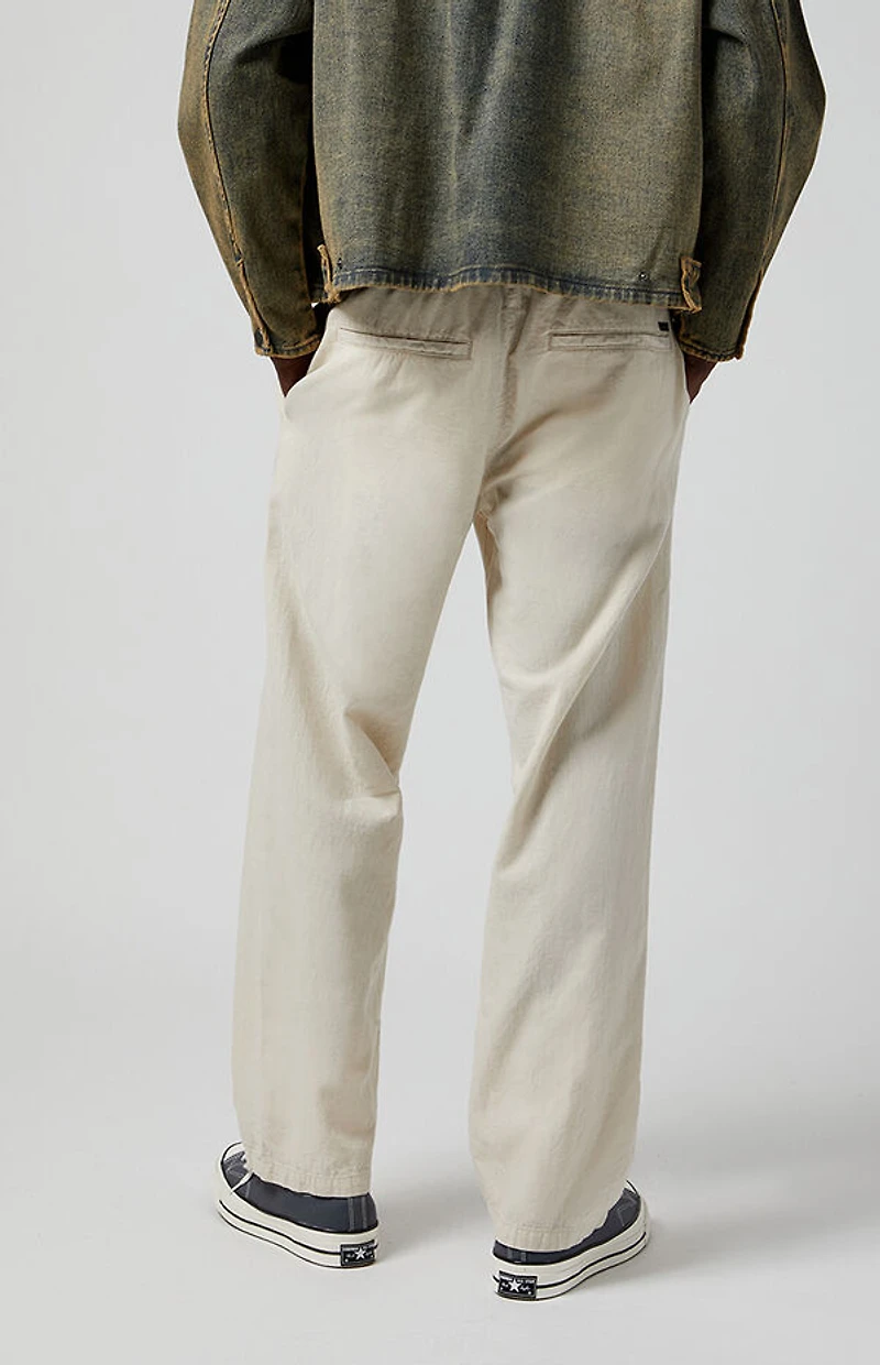 Pacsun Cream Linen Pants