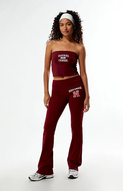 HYPE & VICE Harvard Crimson Embroidered Tube Top