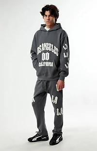 Pacsun LA Applique Fleece Straight Leg Sweatpants
