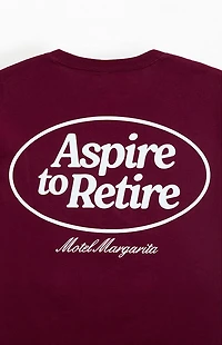 Motel Margarita Aspire To Retire Circle T-Shirt