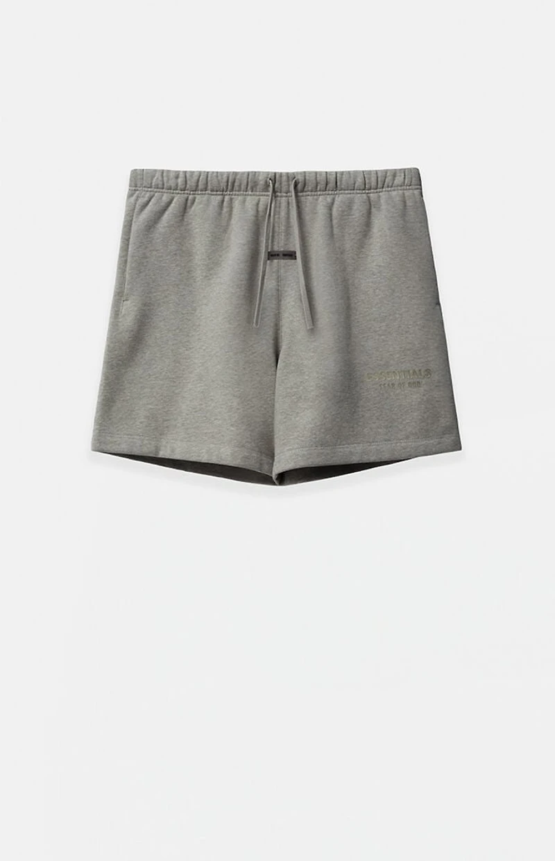 Fear of God ESSENTIALS Kids Concrete Heather Fleece Soccer Sweat Shorts