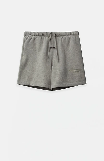 Fear of God ESSENTIALS Kids Concrete Heather Fleece Soccer Sweat Shorts