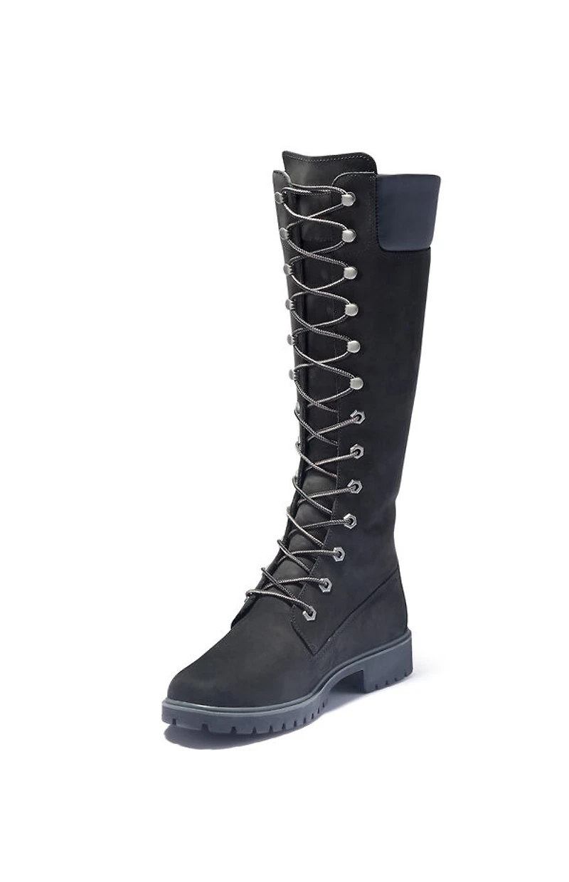 Timberland Women's Black Premium 14inch Lace-Up Waterproof Boots