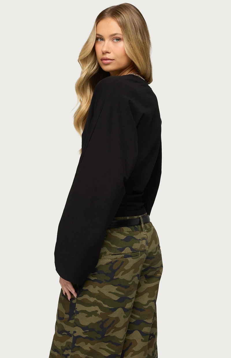 Edikted Charlisa Cinched Waist Top