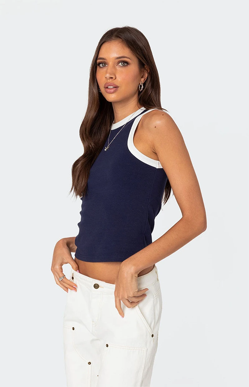 Edikted Tammy Contrast Tank Top