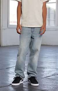 Pacsun Kids Straight Leg Jeans Light Blue Tint