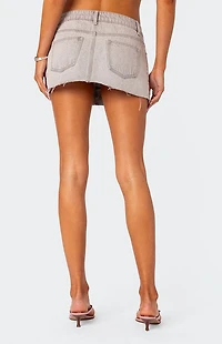Edikted Micah Denim Mini Skirt