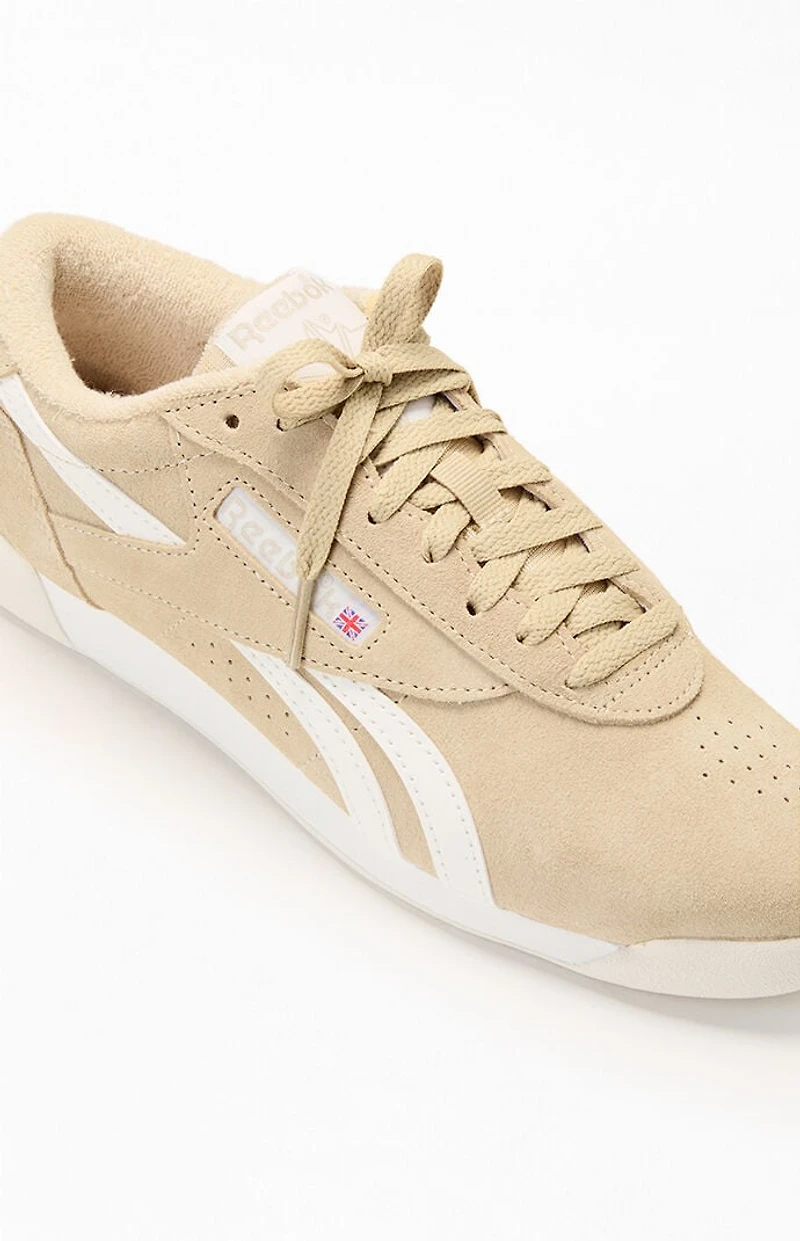 Reebok Women's Tan Freestyle Lo Sneakers