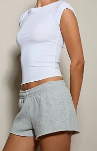 Pacsun Gray Ultra Soft Fleece Core Mini Sweat Shorts