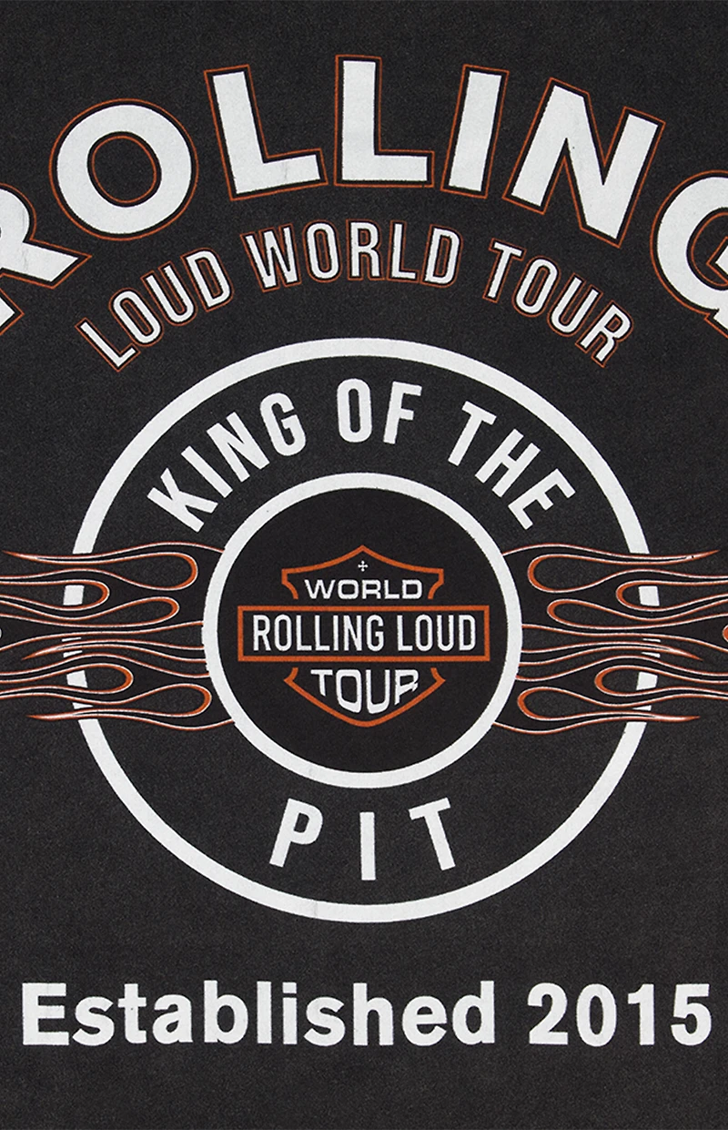Rolling Loud Rhinestone Long Sleeve T-Shirt