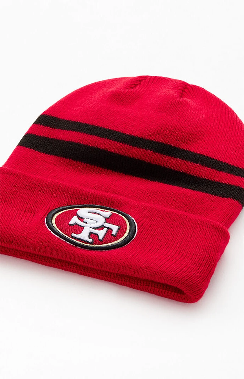 New Era 49ers SF Striped Beanie