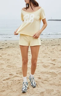 John Galt Yellow Robyn 28 Off-The-Shoulder Top