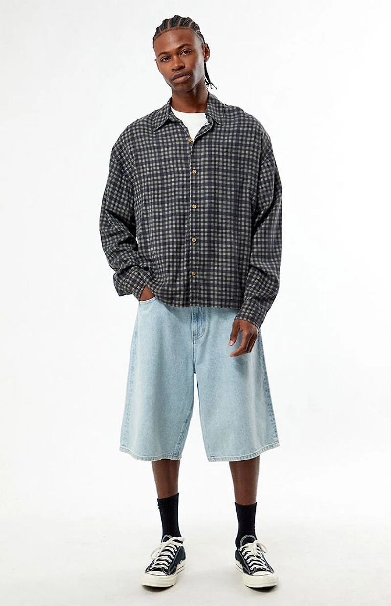 Pacsun East Plaid Long Sleeve Shirt