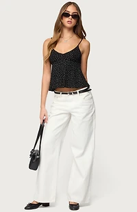 Edikted Kelli Floral Babydoll Tank Top