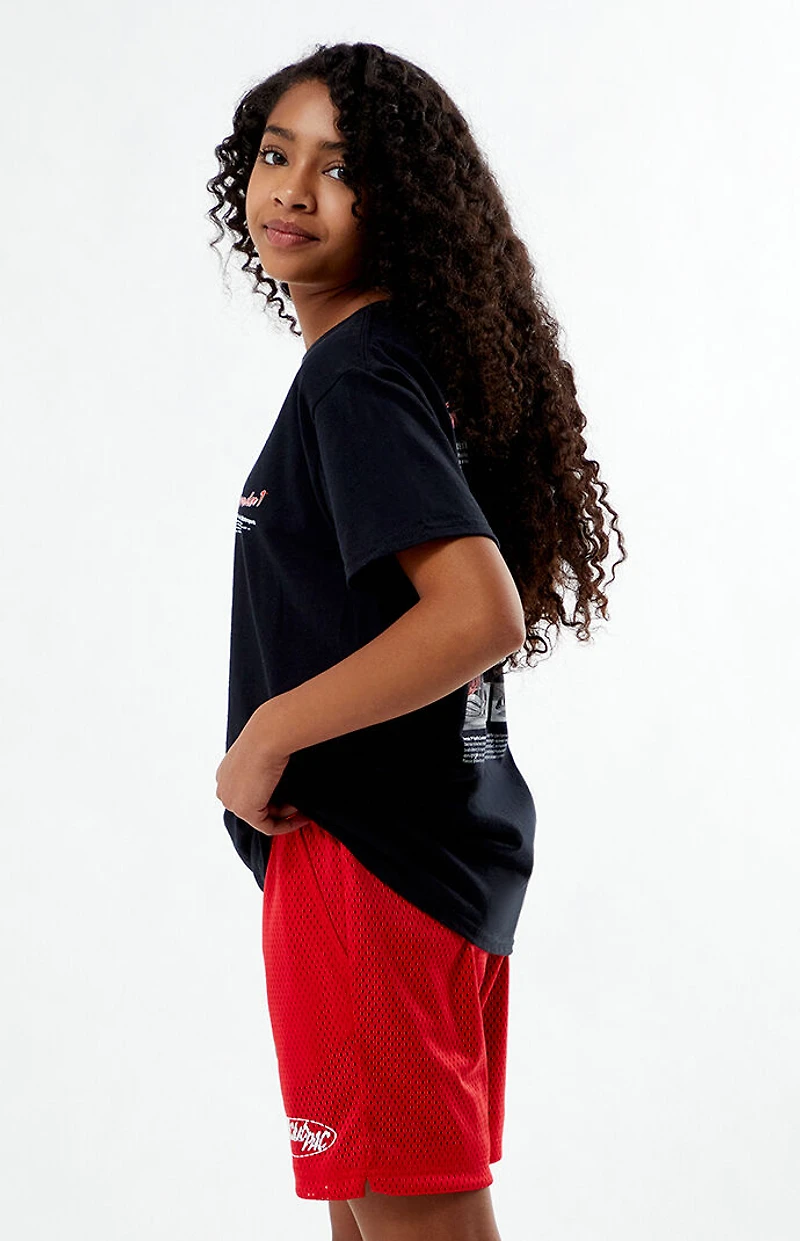 Pacsun Kids Club Pac Red Mesh Soccer Shorts