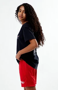 Pacsun Kids Club Pac Red Mesh Soccer Shorts