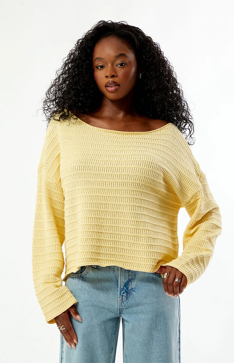 Your Favorite Leni Off-The-Shoulder Sweater