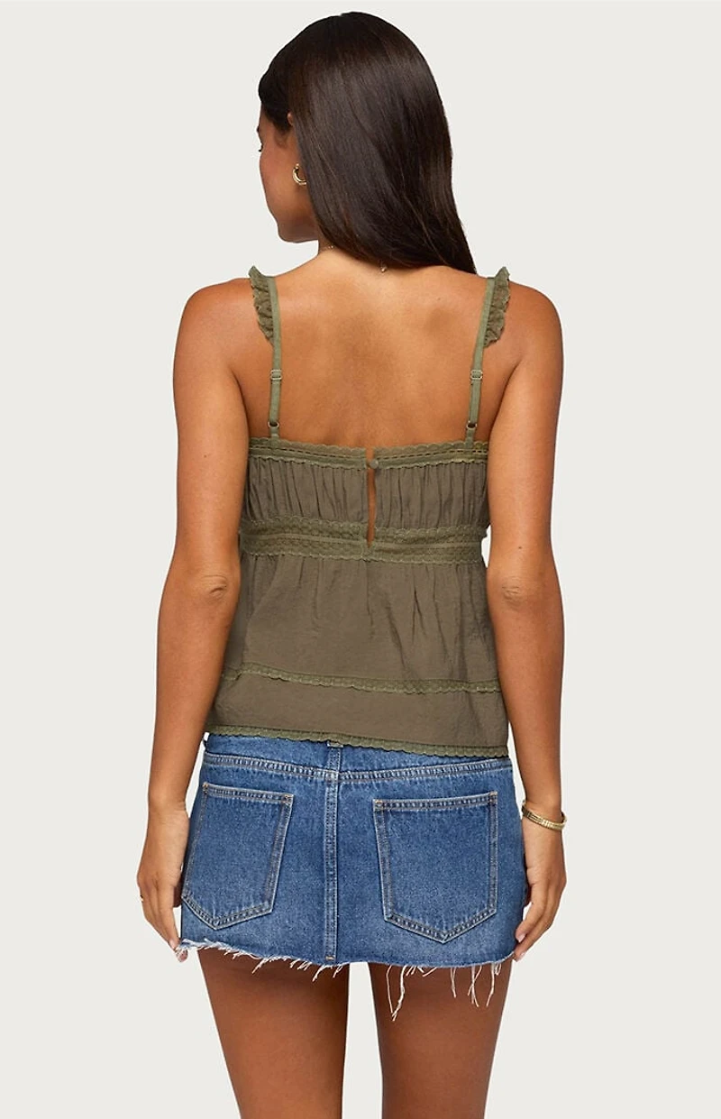 Edikted Mable Lacey Tank Top