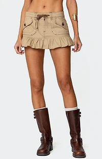 Edikted Ninna Peplum Mini Skirt