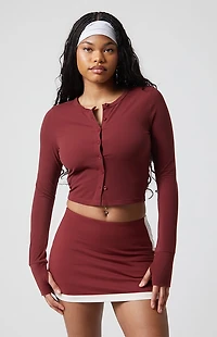 PAC 1980 Active Yoga Carrie Cropped Cardigan