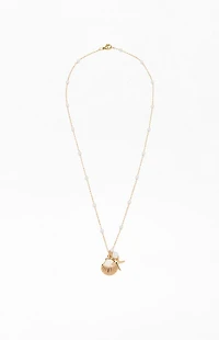 John Galt Gold Seashell Necklace