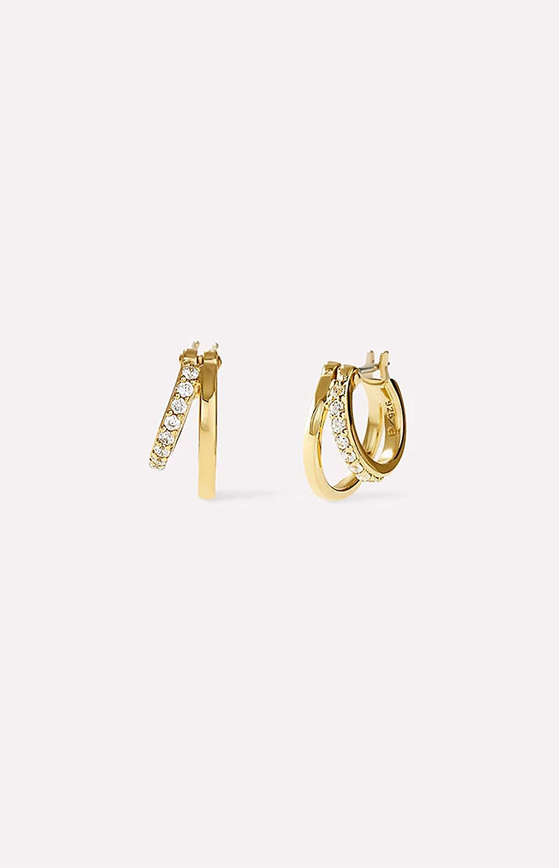 Ana Luisa Toda Mini Double Hoop Earrings
