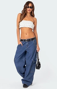 Edikted Super Oversized Belted Boyfriend Jeans