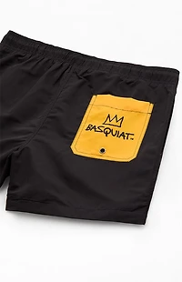Ripple Junction Basquiat Colorblock 4" Swim Trunks