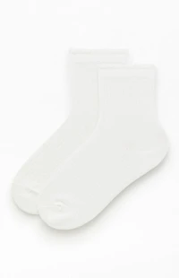 John Galt White Ankle Socks