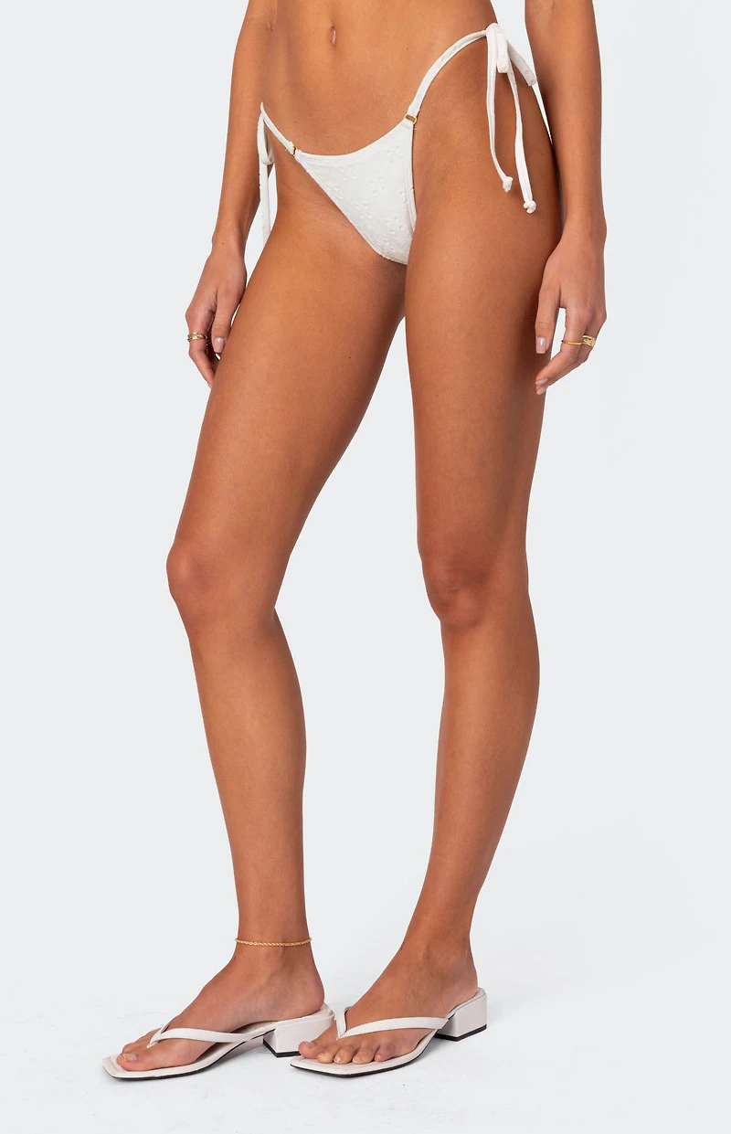 Edikted Eyelet String Bikini Bottom