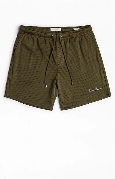 Pacsun Olive Pacific Sunwear Aaron Mesh Volley Shorts